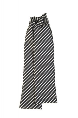 Black & Cream Stripe Cravat
