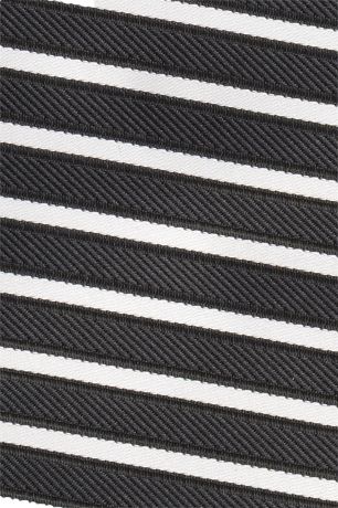 Black & Cream Stripe Pocket Square
