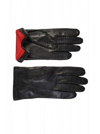 Red Silk Lined Leather Gloves