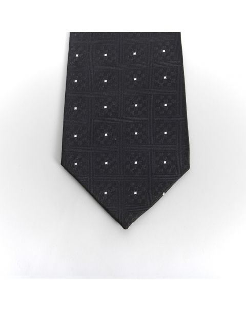 Black Chequers Tie