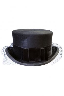 Black Velvet Hat Bow